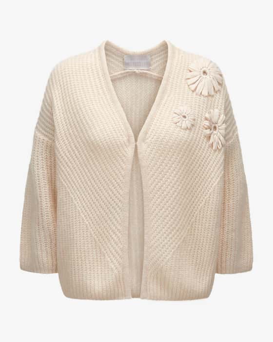 Strickjacke aus Cashmere und Baumwolle