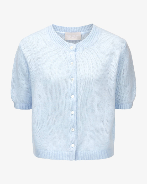 Strickjacke aus Cashmere und Baumwolle