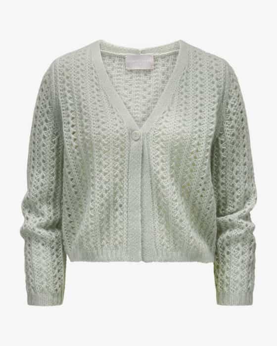 Strickjacke aus Cashmere und Baumwolle