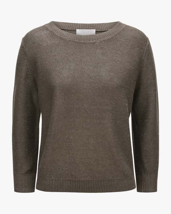 Pullover aus Leinen-Mix