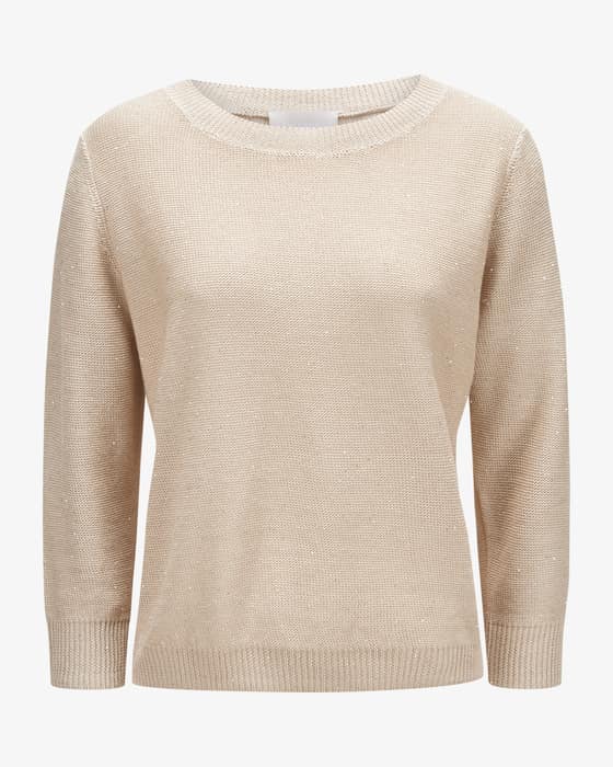 Pullover aus Leinen-Mix