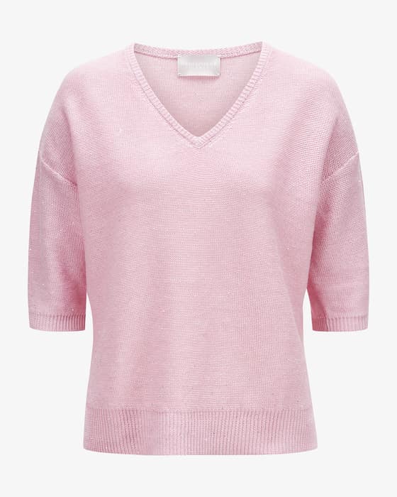 Pullover aus Leinen-Mix