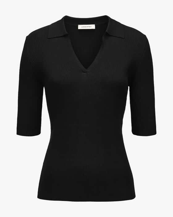 Strickshirt aus Seide und Baumwolle