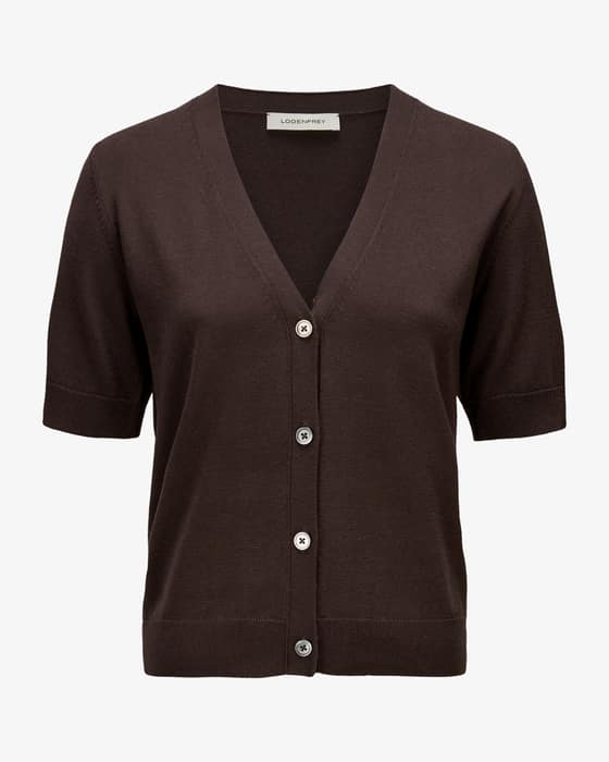 Strickjacke aus Seide und Baumwolle