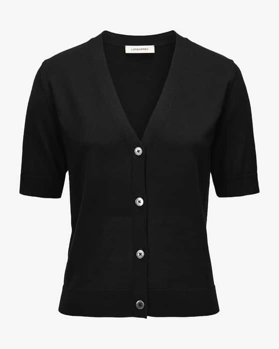 Strickjacke aus Seide und Baumwolle