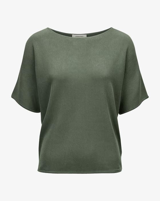 Strickshirt aus Seide und Baumwolle