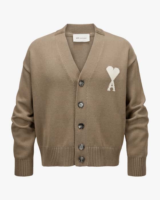 Strickjacke aus Merinowolle und Baumwolle