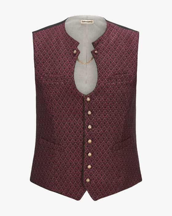 Trachtenweste Ignaz aus Leinen-Baumwoll-Mix