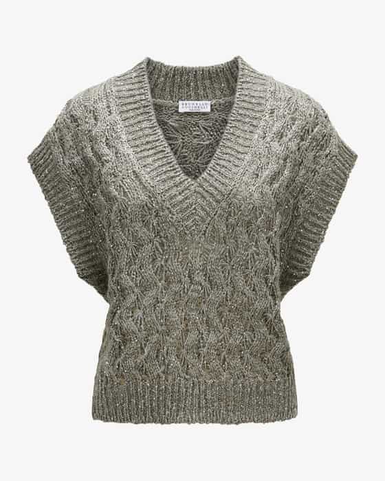 Pullunder aus Seiden-Mix