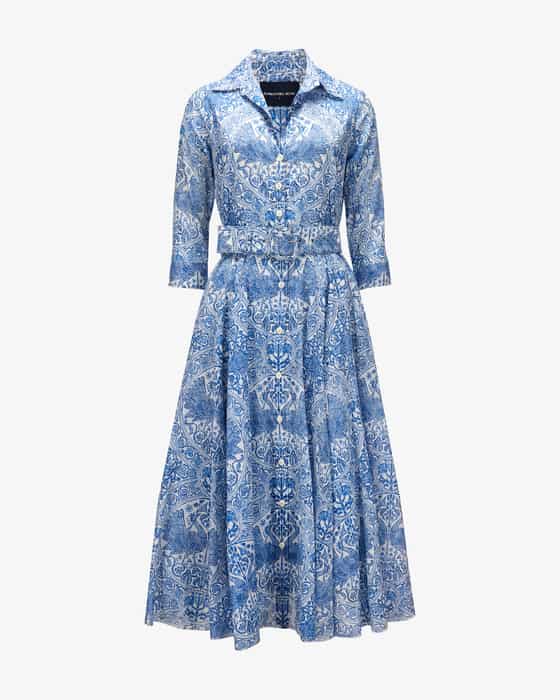 Hemdblusenkleid Aster Peacock Toile White 