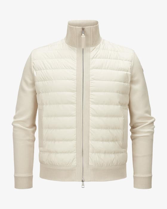 Hybrid Daunen-Strickjacke