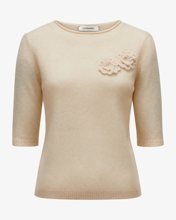 Strickshirt aus Cashmere und Baumwolle