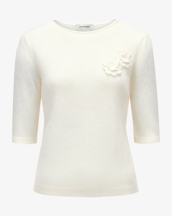 Strickshirt aus Cashmere und Baumwolle