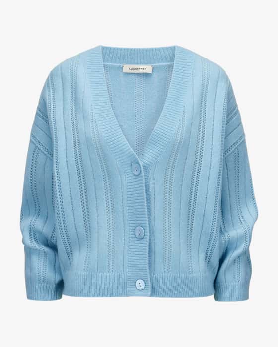 Strickjacke aus Cashmere und Baumwolle