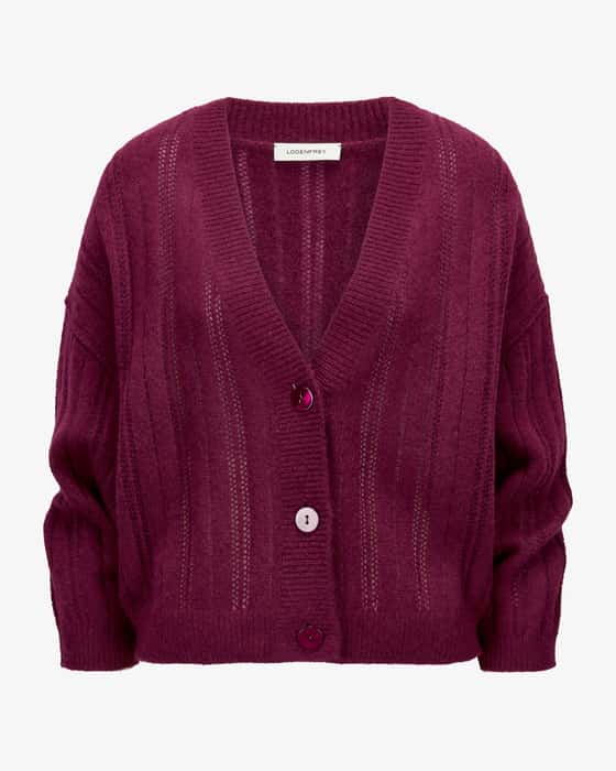 Strickjacke aus Cashmere und Baumwolle