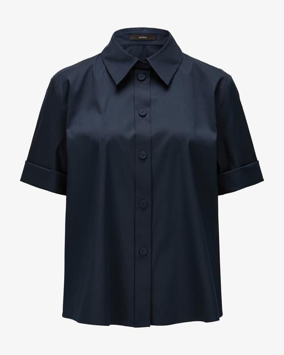 Hemdbluse aus Baumwoll-Mix