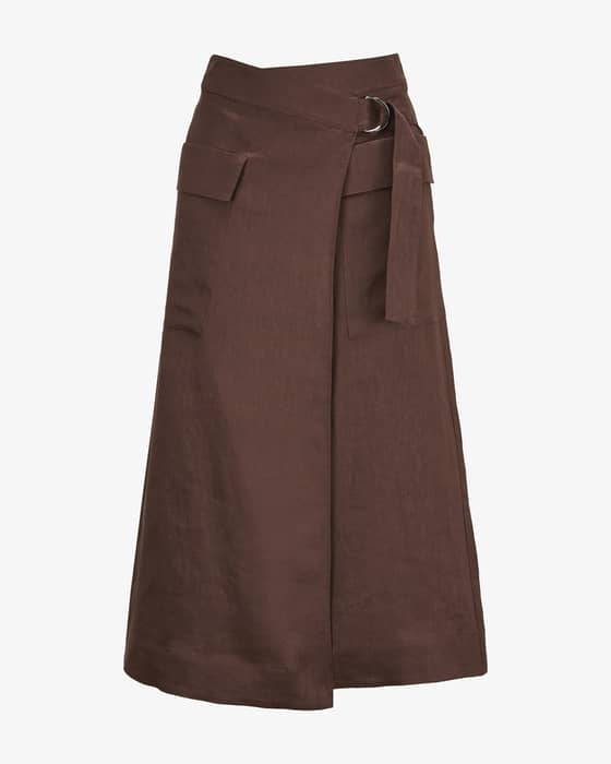 Wickelrock aus Leinen