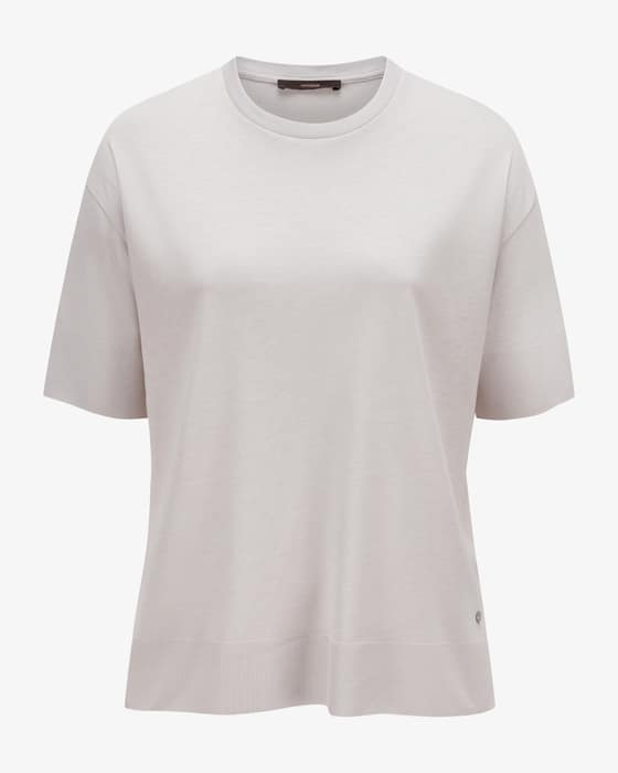 T-Shirt aus Lyocell und Baumwolle