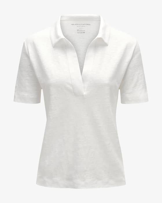 Leinen-Poloshirt 