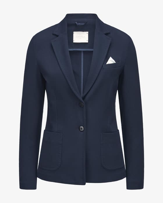 Blazer Slim Fit aus Baumwoll-Mix