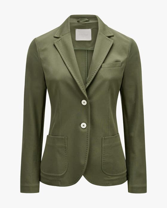Blazer Slim Fit aus Baumwoll-Mix