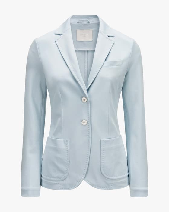 Blazer Slim Fit aus Baumwoll-Mix