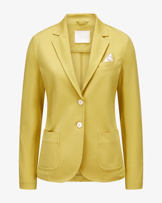 Blazer Slim Fit aus Baumwoll-Mix