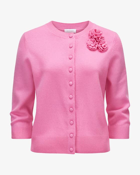 Strickjacke aus Merinowolle und Cashmere