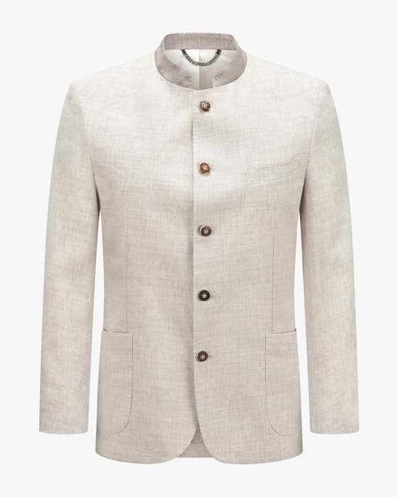 Trachten-Janker aus Leinen und Schurwolle