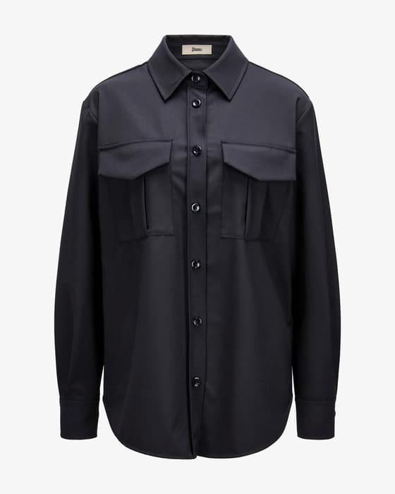 Overshirt aus Woll-Mix
