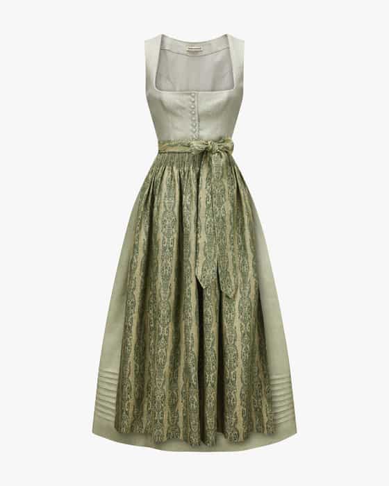 Leinendirndl Monika lang mit Schürze 