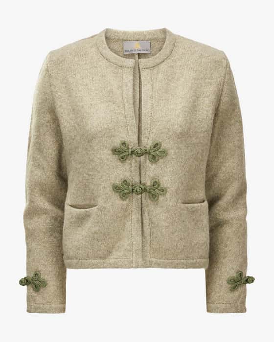 Trachten-Strickjacke aus Schurwolle