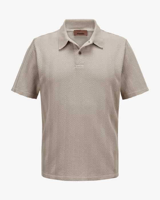 Strick-Poloshirt aus Baumwoll-Mix