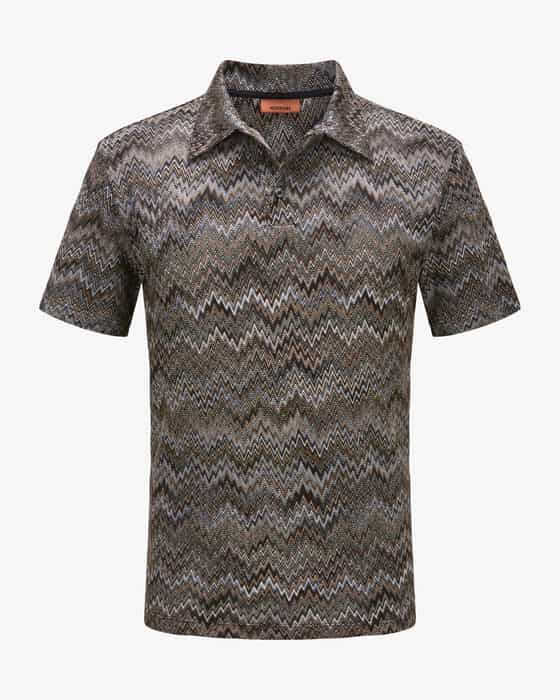 Strick-Poloshirt aus Baumwoll-Mix