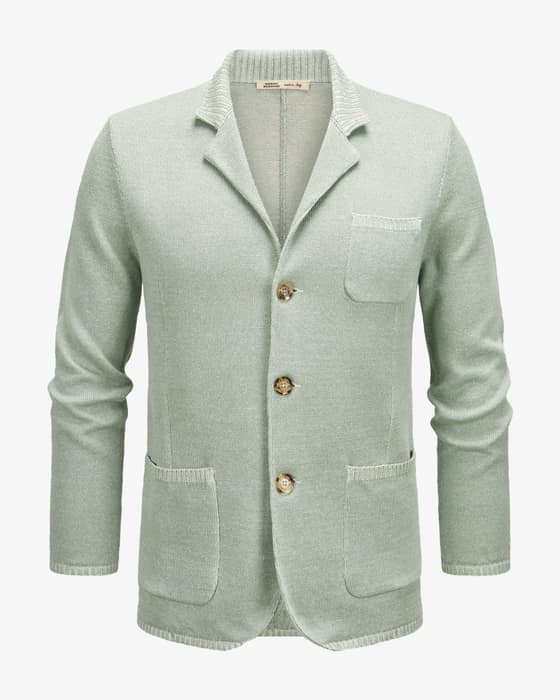 Cardigan aus Leinen-Mix