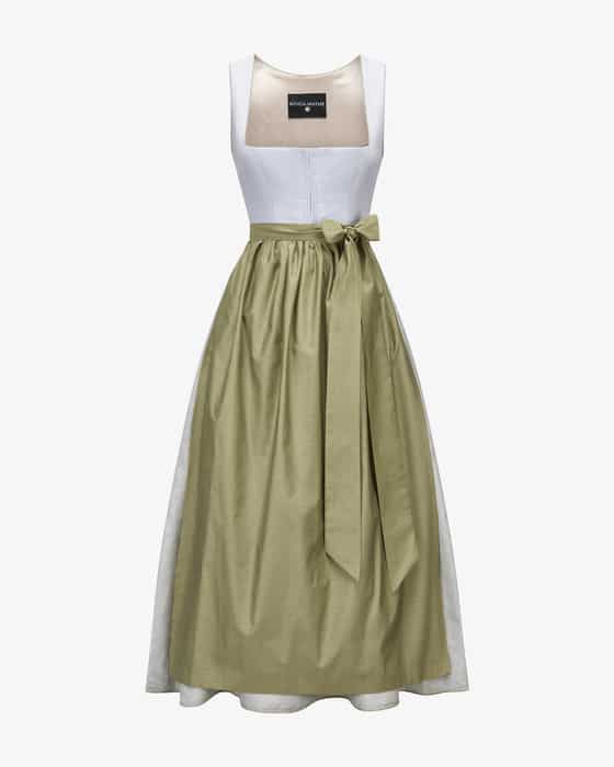 Leinendirndl Lamia lang mit Schürze