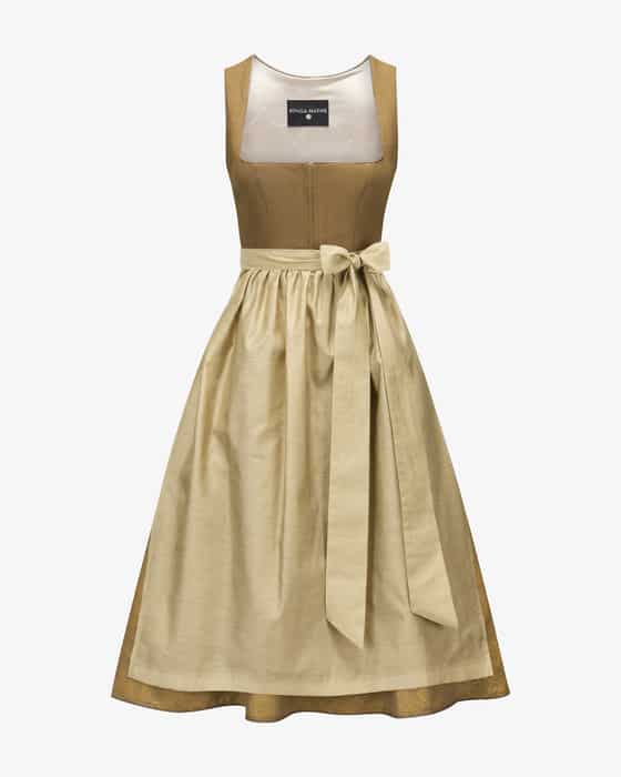 Leinendirndl Lamia lang mit Schürze