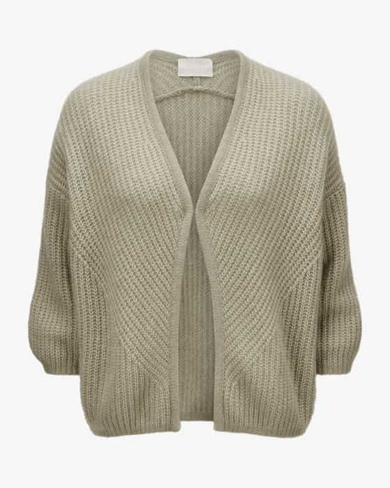 Strickjacke aus Cashmere und Baumwolle