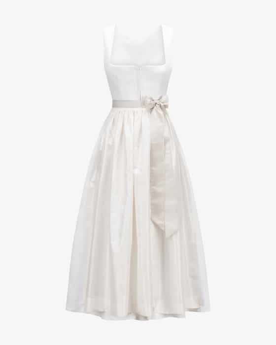 Leinendirndl Liana lang mit Schürze Bessy