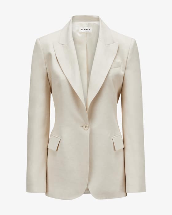 Blazer Raisa aus Leinen-Mix