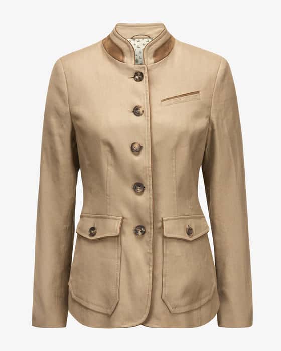 Trachtenblazer Aschbach aus Leinen-Baumwoll-Mix