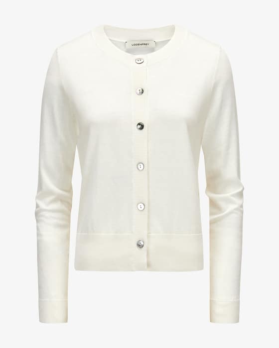 Strickjacke aus Seide und Baumwolle