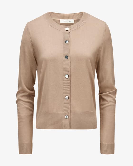 Strickjacke aus Seide und Baumwolle