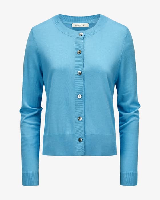 Strickjacke aus Seide und Baumwolle