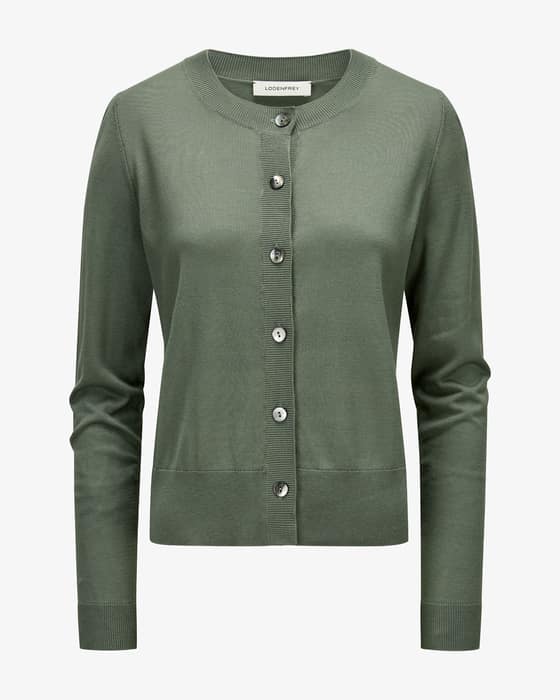 Strickjacke aus Seide und Baumwolle