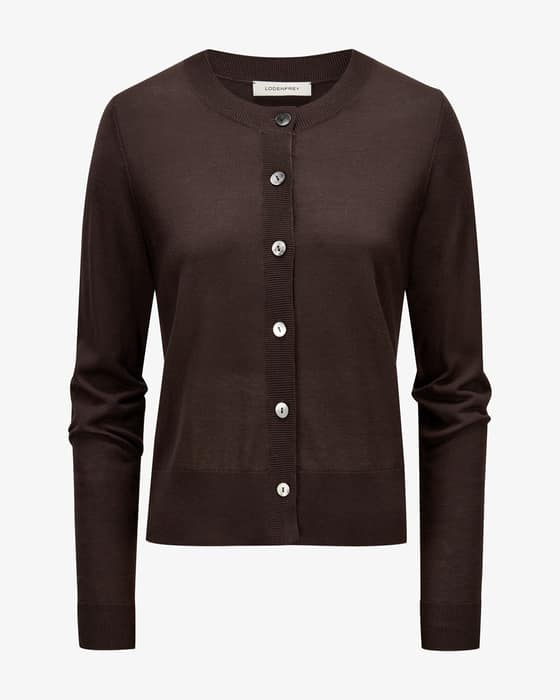 Strickjacke aus Seide und Baumwolle