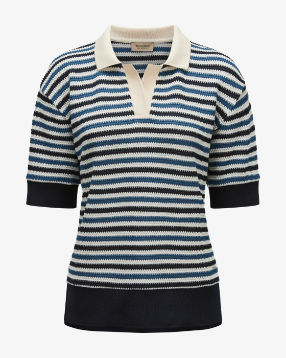 Knitted polo shirt