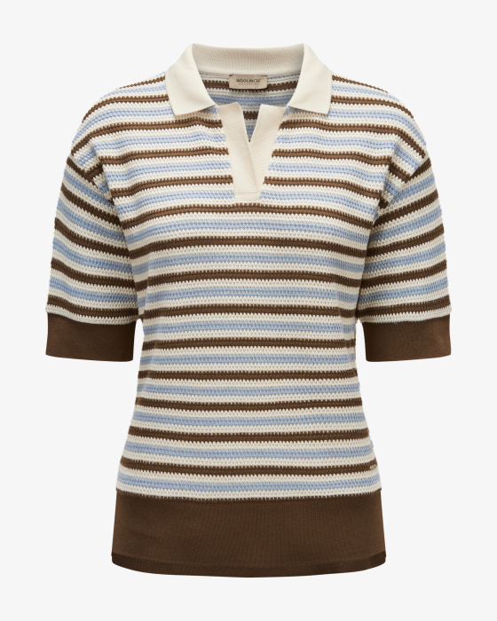 Knitted polo shirt