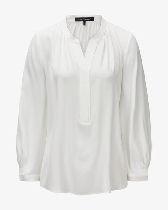 Bluse mit Tunika-Ausschnitt