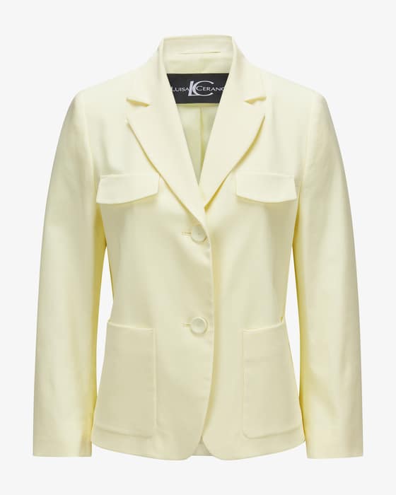 Blazer aus Baumwoll-Mix